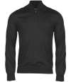 T6010 6010 Tee Jays Half Zip Sweater Black colour image
